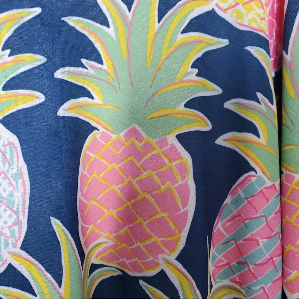 Simply Southern Colorful Pineapple Print Dress - Picture 3 of 8